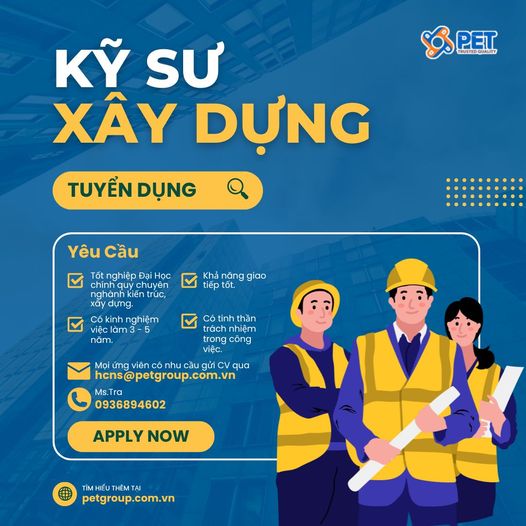 Tuyển dụng Kỹ Sư Xây Dựng